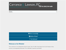 Tablet Screenshot of carranco-lawson.com